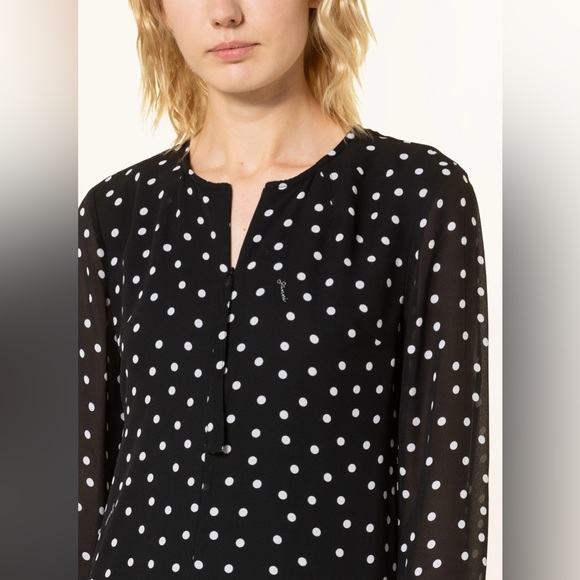 GANNI Black and White Logo Dress - Picture 4 of 8